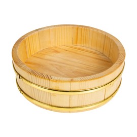 Cabilock tazón de Madera para Sushi Hangiri, Sushi, Oke, Sushi, Arroz, Tina mezcladora al Vapor, Hangiri, Sushi, Oke, Tina mezcladora de arroz para Restaurante casero, 24 cm