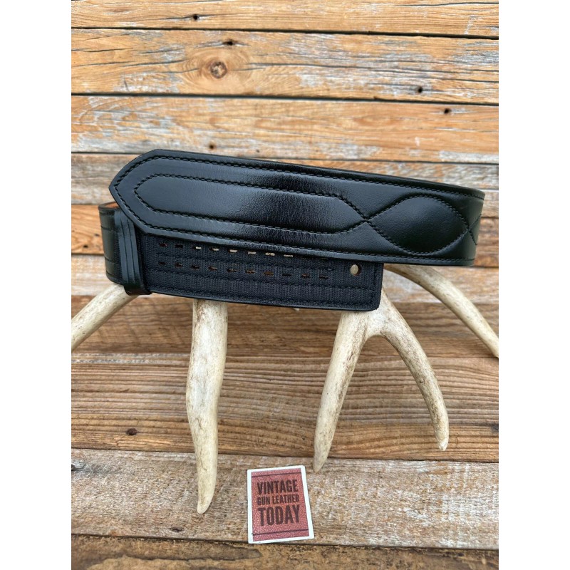 Don Hume Buckleless Hook Loop Sam Browne Plain Black Police