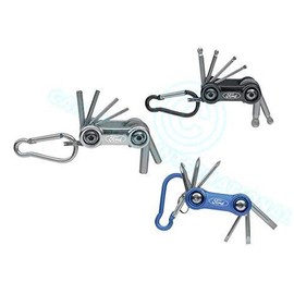 Ford Tools - Hex Keys/Ball Point Hex Keys/Screwdriver Sets - 3pc / Keyring/Gift Set