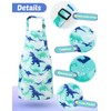 Kids Aprons - 2 Pack Dinosaur Kids Art Aprons for
