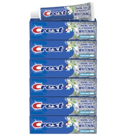 Crest Baking Soda And Peroxide Whitening With Tartar Protection Fresh Mint Flavor Toothpaste 8.2 Oz (Pack of 6)
