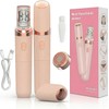 Facial Hair Remover for Women, Rechargeable Cordless Electric Trimmer with