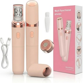 Facial Hair Remover for Women, Rechargeable Cordless Electric Trimmer with LED, for Face, Upper Lip, and Chin