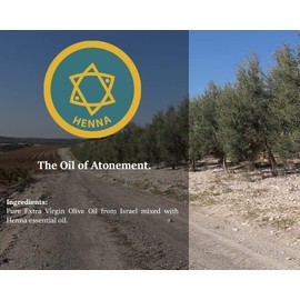 Boutique 'Henna' Anointing Oil from Israel - Handmade with Natural Ingredients and Blessed - Holy Land Scented with Essential Oil - Bible Fragrances for Wedding Ceremony, Religious Use - 30 ml