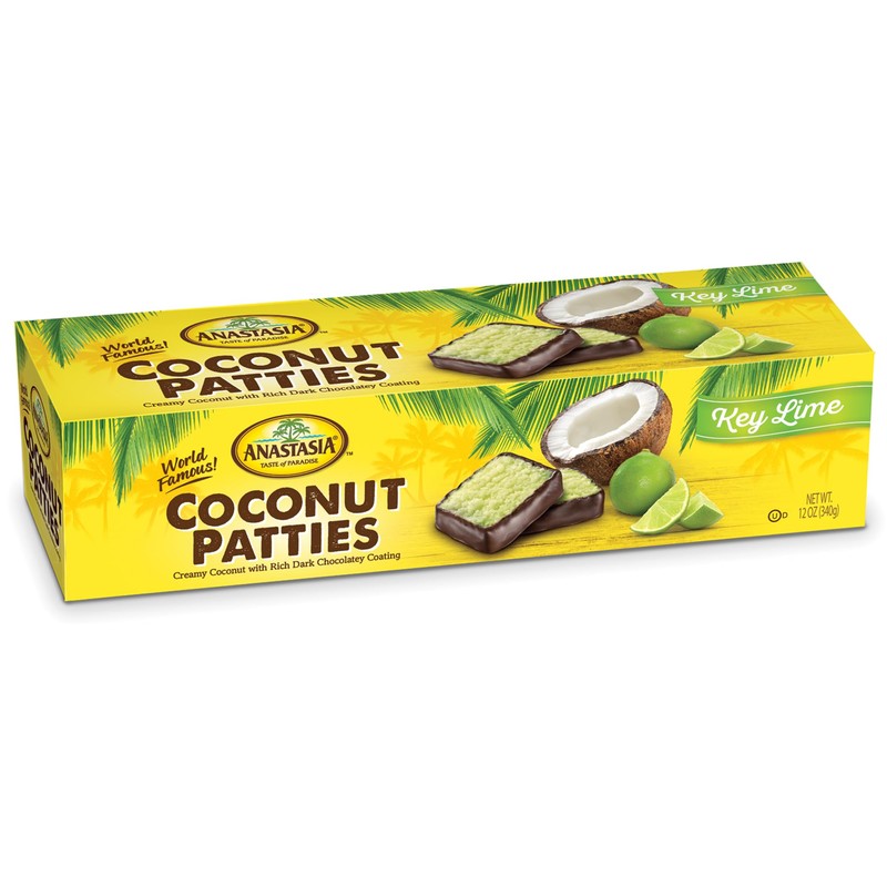 Coconut Patties, Chocolate, Oh Asis! Anastasia Coconut Patties Original, key