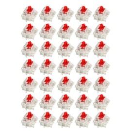 35pcs SMD RGB Switch DIY High Stability Transparent Mechanical Keyboard Switch for Beginner Professionals Red Switch