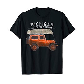 Michigan Off Roading Adventure Mudding Truck Camping Fishing T-Shirt