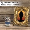 Small Keepsake Cremation Urns for Human Ashes with Velvet Heart