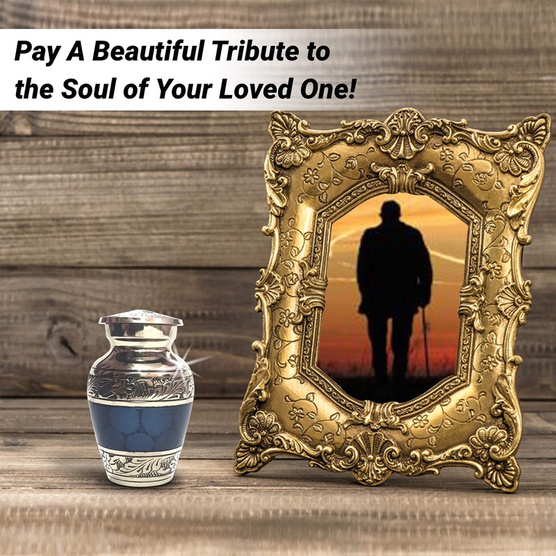 Small Keepsake Cremation Urns for Human Ashes with Velvet Heart