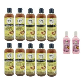 Shampoo Argán 1lt 10pz + 2pz Colágeno 250ml Femme D'or
