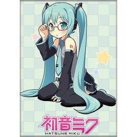 Ata-Boy Hatsune Magnet - HM yamasan 2.5" x 3.5" Magnet for Refrigerators, Whiteboards & Locker Decorations