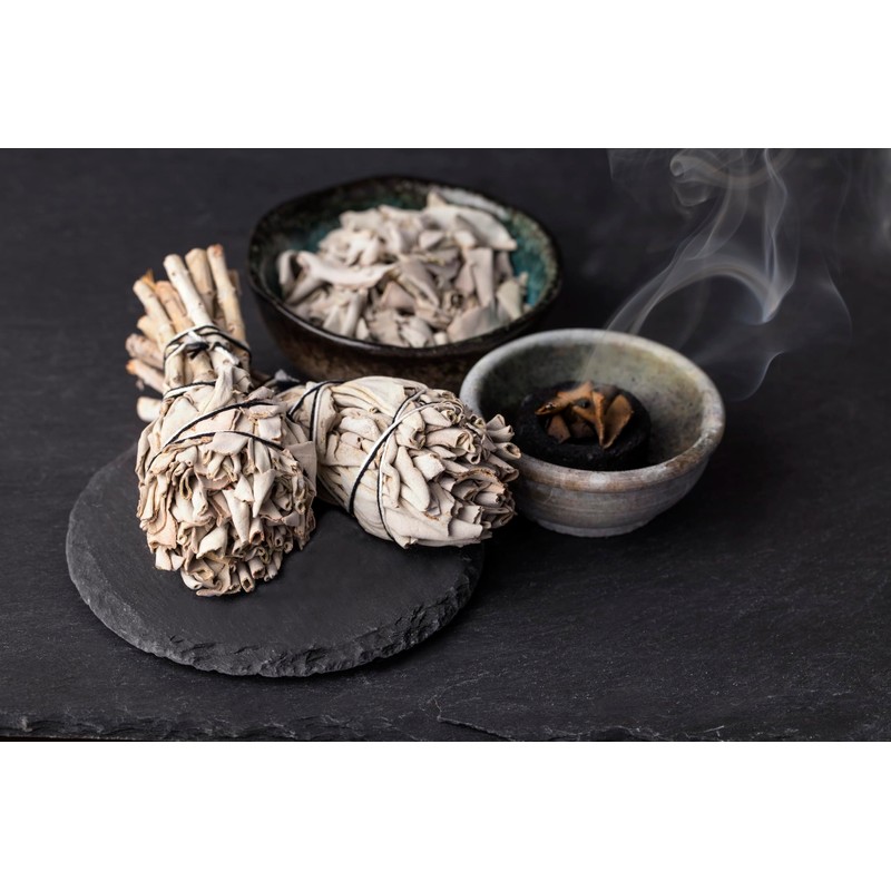 Farbenwald - White Sage, 5 Torches for Smoking, Approx. 11