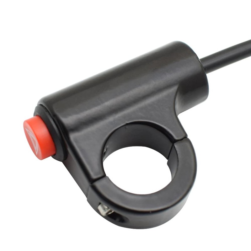 22mm Motorcycle Handlebar Switch ATV Bike 12V LED Warning Light