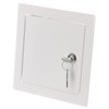 150x150mm / 6x6 inch White Metal Access Panel with Key