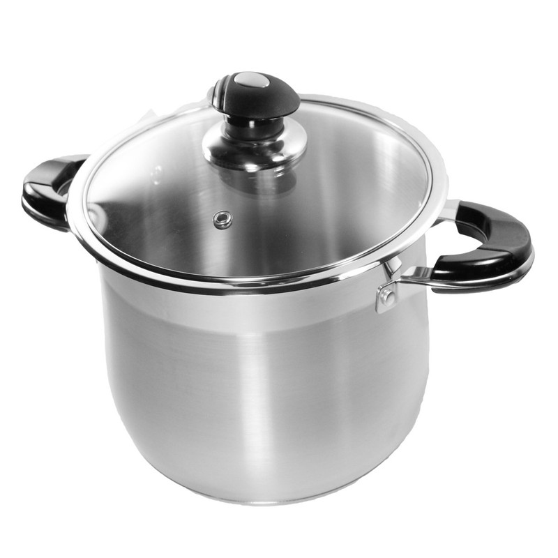 10 Qt Stock Pot 18/10 Stainless Steel Super Double Capsulated