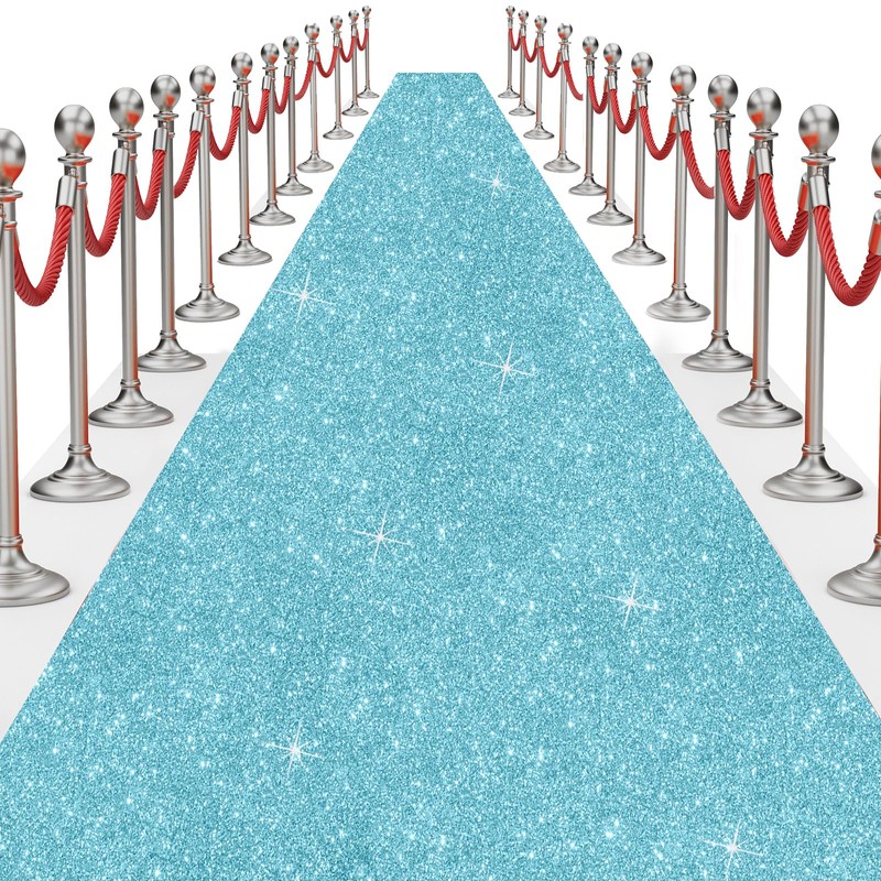 Glitter Carpet Runner for Party -200 GSM Thickness Non-Woven Fabric