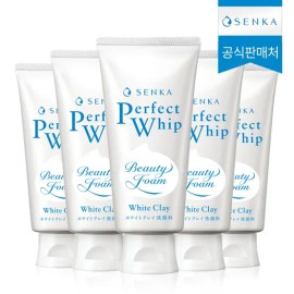 Senka NEW Senka Perfect White Clay 120g x 5 / NEW 센카 퍼펙트 화이트 클레이 120g x 5개