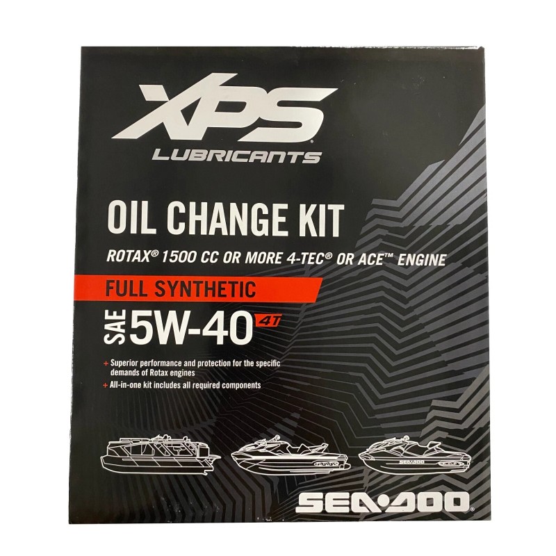 Sea-Doo OEM 4T 5W-40 Full Synthetic Oil Change Kit 9779486