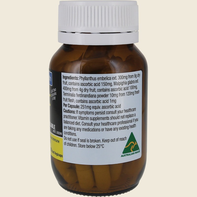 Solutions 4 Health Natural Vitamin C 60 Caps
