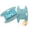 Glitzy Binding Holder (Aqua)