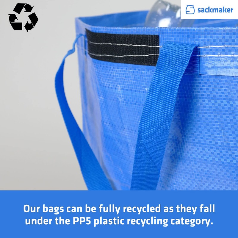 47 Litre Recycling Bag with Top Flap and Handles -