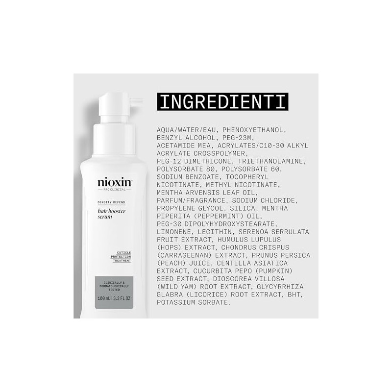 Nioxin Hair Booster Serum Anticaída Tratamiento Capilar Sin Enjuague 100