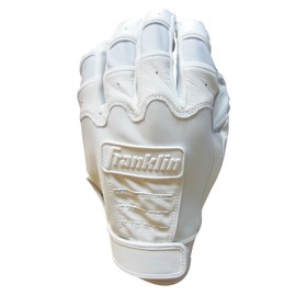 Franklin #20598 CFX PRO Batting Gloves (Ambidextrous) for High School Baseball [Size: Medium] [Color: White x White]