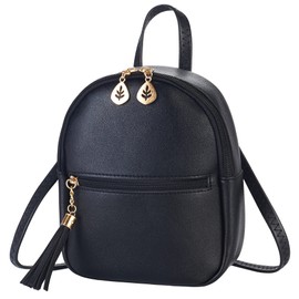 NUWA Women Cell Phone Purse Wallet Girl Mini Backpack Crossbody Bag Small Smartphone (Black5)