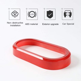 Red Center Console Gear Shift Panel Cover Trim Fit for Jeep Wrangler JK JKU Interior Accessories 2007-2010