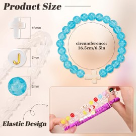 LOAYHOAY W.W.J.D. Webbing Bracelets Adjustable Christian Gifts Wristbands What Wound Jesus Do Bracelet Religious Faith Colorful Christian Stretch Beaded Bracelets Pink