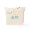 CafePress Fishing Line Bobber Tote Bag Reusable Natural Beige Canvas