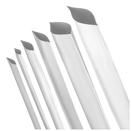 ISOLATECH tubo termorestringente al metro bianco senza adesivo Ø 5mm 1 metro 2:1 set poliolefina l'isolamento dei cavi connessioni saldate non etichettato resistente ai raggi UV (Ø5mm 1 metro)