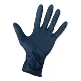 SUNNY CARE Guante Cirujano Nitrilo Negro, 4 Mil Espesor, Caja 50 Pares