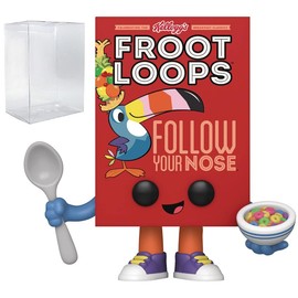 POP Ad Icons: Kelloggs - [Froot] Loops Cereal Box Funko Vinyl Figure (Bundled with Compatible Box Protector Case)