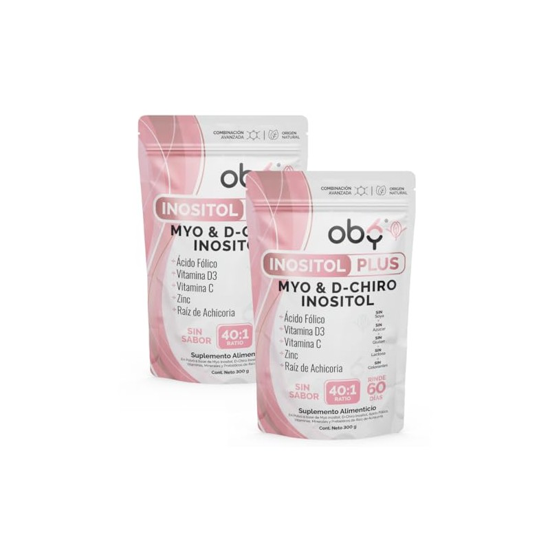 OBY Myo + D-Chiro Inositol Ratio 40:1, Ácido Fólico y
