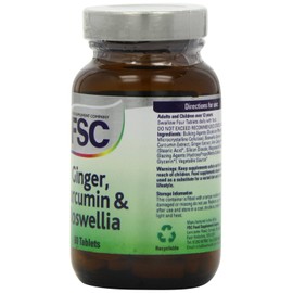 FSC Ginger Curcumin and Boswellia - Pack of 60 Tablets