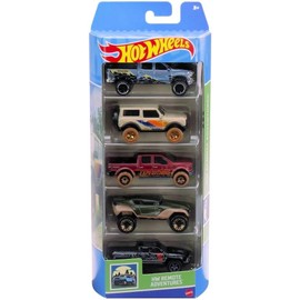 Hot Wheels Hot Wheels Remote Adventures Off?Road Vehicle Collection C 2 x 5?Pack Die?Cast Trucks, 4x4s & Adventure Vehicles, 1:64 Scale, Ages 3+ (Pack of 10)