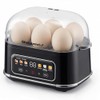 Elite Gourmet Digital Egg Cooker, 6 Egg Capacity, Soft/Medium/Hard Boiled,