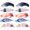 Oottati Waterproof 2 Sheets Small Cute Temporary Tattoo Stickers Colored