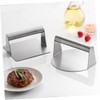 CAXUSD 2Pcs Stainless Steel Burger Patty Maker Burger Press with