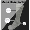 HAAUR TRADERS Mens Traditional Scottish Kilt Hose,Scottish Ribbed Socks For