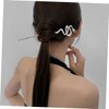 Ipetboom Sets Chinese Hair Chopsticks Snake Gemstone Alloy Hairpin Traditional
