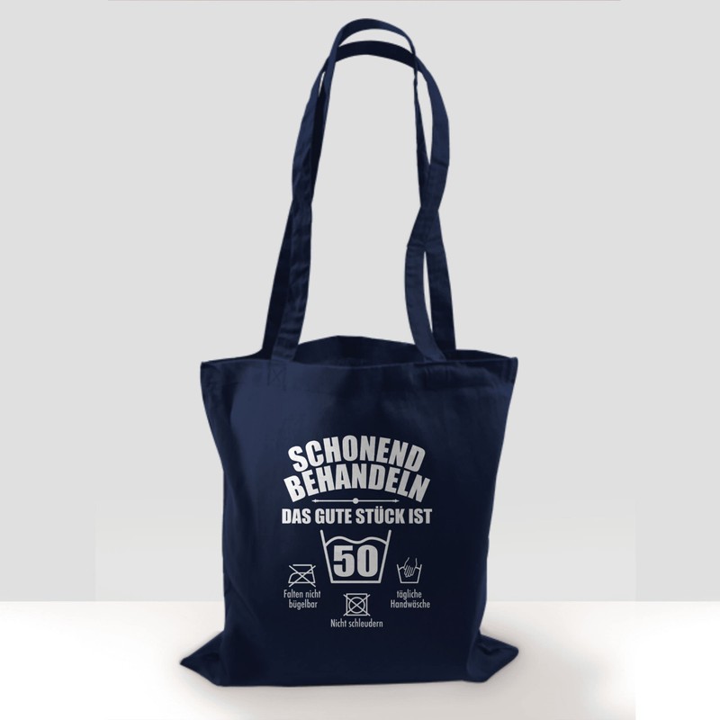 Shirtracer - Cotton Bag - 50th Birthday - Treat gently