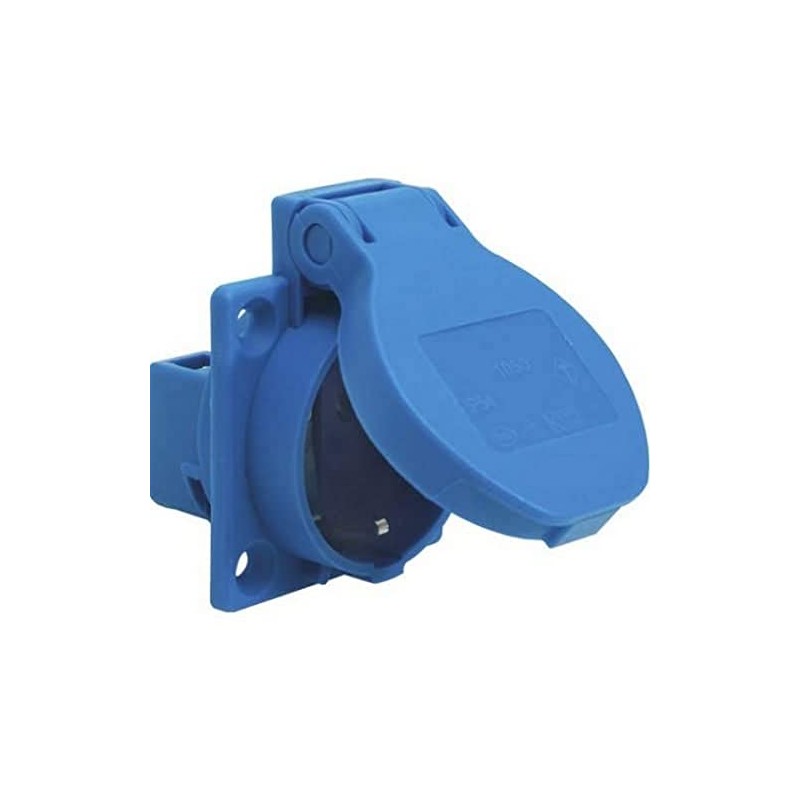 SIROX® Protective contact built-in sockets IP 54 blue cable feed
