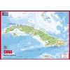 Cuba Physical Map - 23.3 x 16.5 Inches - Paper