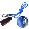 AYNEFY Boating Paddle Leash,kayak leash ylon Paddle Leash Black Elastic