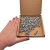 (Pack of 100) Zinc Plated Steel 4.2 x 19mm Wood