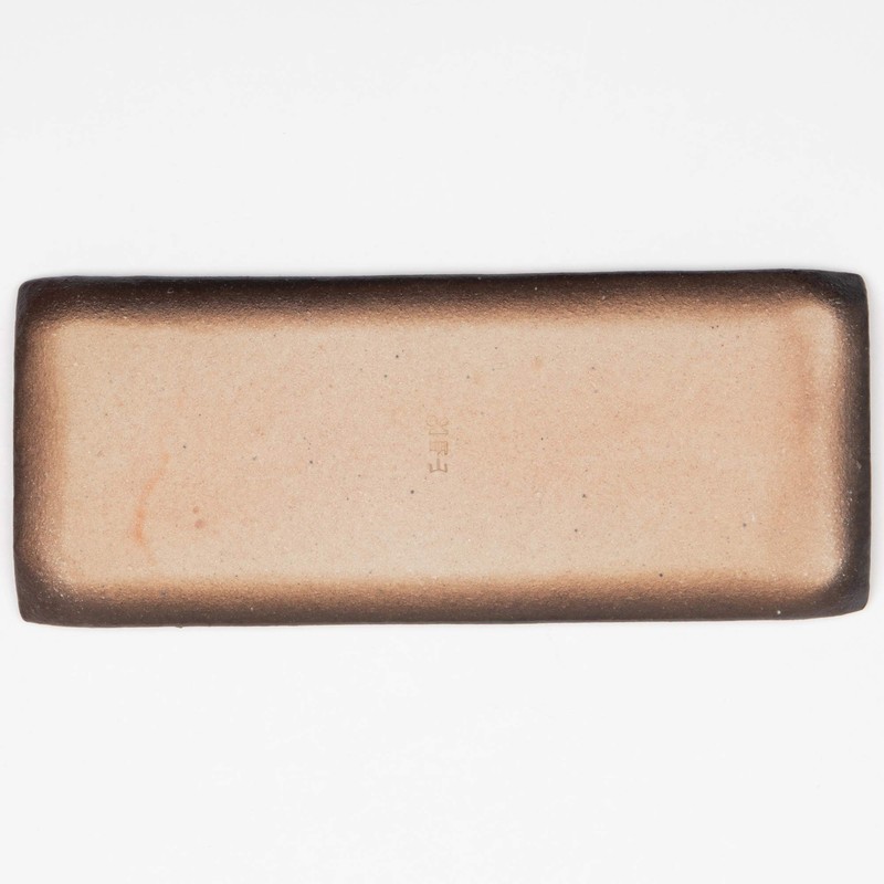 Shigaraki Ware MR-3-3369 Hechimon Serving Dish, Flower Wabi