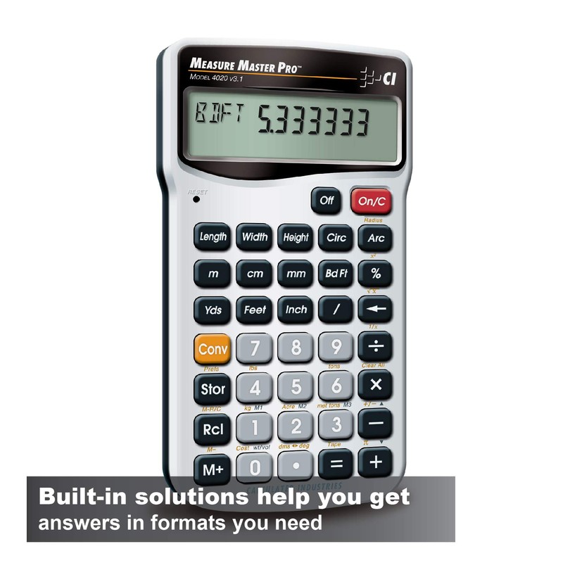 Calculated Industries 4020 Measure Master Pro Measurement Conversion Calculator