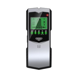 POFET 5 in 1 Stud Finder Wall Scanner, Electronic Stud with LCD Display & Audio Alarm for Wood AC Wire Metal Studs Cable Joist Detection